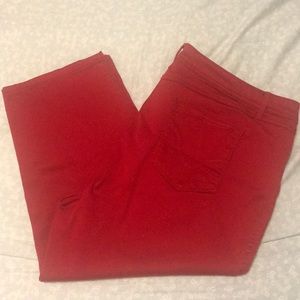 Women’s Plus Westport 1962 Red Capris (Sz 22)
